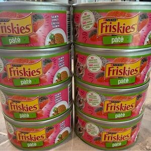 32 cans Purina Friskies Pâté Wet Cat Food - Pink & Green Label (Lot)
